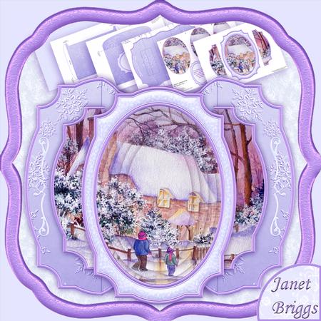 Home for Christmas Double Pop Out Card Kit