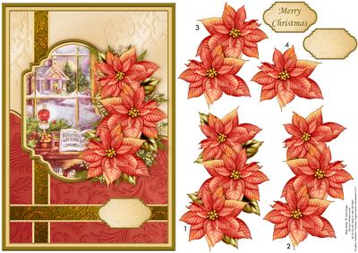 Christmas Carols at the Piano Card Topper & Decoupage