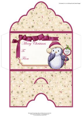 Christmas Money Wallet Santa Stop Here