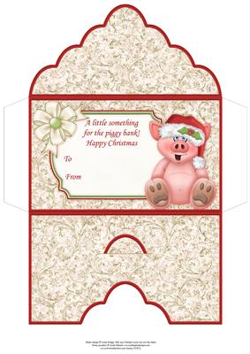 Christmas Money Wallet Something for the Piggy Bank