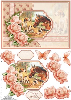 Meet the Family (2) Card Topper & Decoupage