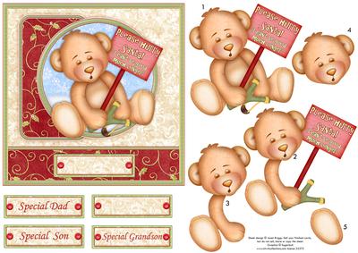 Hurry Santa I Can't Be Good Much Longer Christmas Decoupage