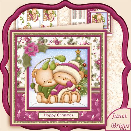 Mistletoe Kiss Christmas Mini Kit & Decoupage
