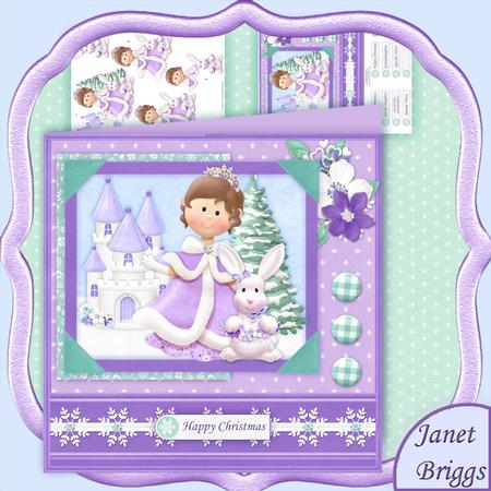 Snow Queen Christmas 8x8 Mini Kit & Decoupage