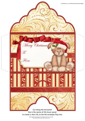 Christmas Money Wallet Woofly Christmas