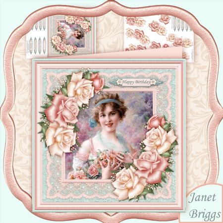 Collecting the Roses 8x8 Mini Kit & Decoupage