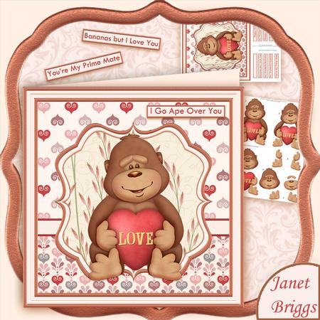 I Go Ape Over You 8x8 Mini Kit & Decoupage