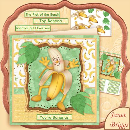 You're Bananas 8x8 Mini Kit & Decoupage