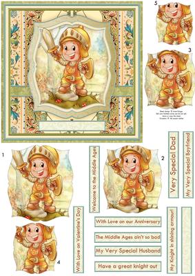 Welcome to the Middle Ages Card Topper & Decoupage