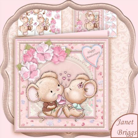 Sweet on You Mice 8x8 Mini Kit & Decoupage
