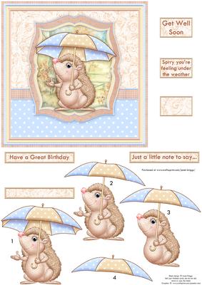 Under the Weather Get Well Soon Topper & Decoupage