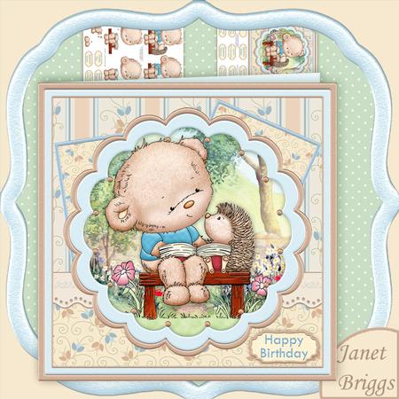 Bearable Friends 8x8 Mini Kit & Decoupage