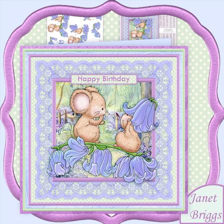 Bluebell Fun 8x8 Mini Kit & Decoupage