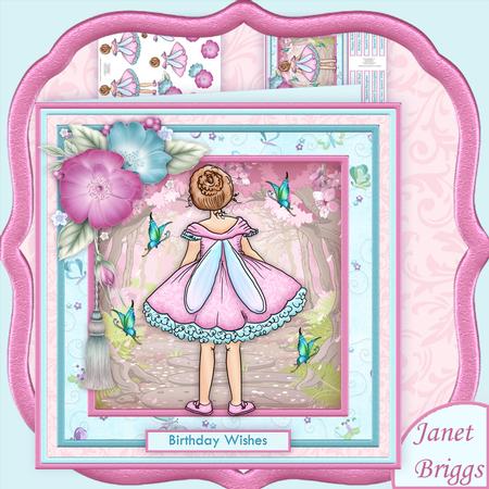 Butterfly Fairy 8x8 Mini Kit & Decoupage