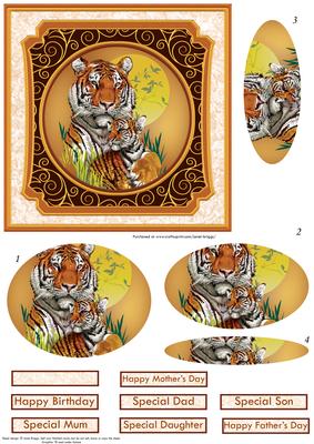 Eye of the Tiger Card Topper & Pupil Shaped Pyramage