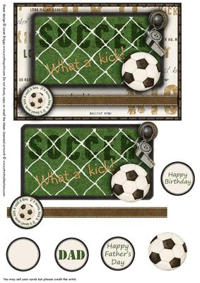 Football Card Front & Topper
