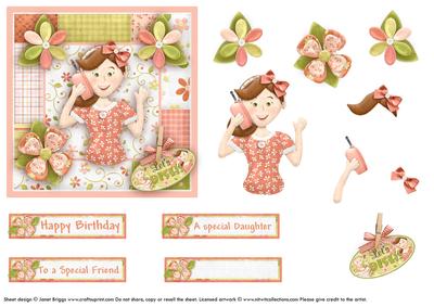 Teen Talk Birthday Topper & Decoupage