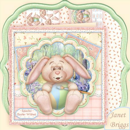 Easter Bunny Painting Egg 8x8 Mini Kit