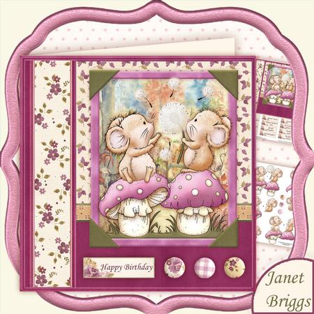 Mke a Wish Mice 8x8 Mini Kit & Decoupage