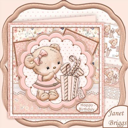 Teddies Pressie 8x8 Mini Kit & Decoupage