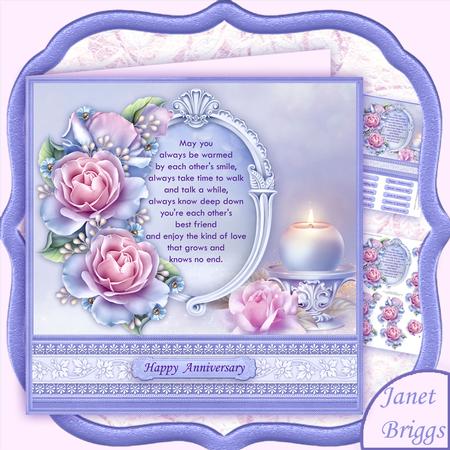 Frosted Rose & Verse Wedding or Anniversary 8x8 Mini Kit