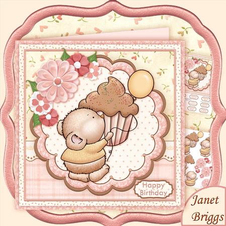 Sprinkles Mouse & Cupcake 8x8 Mini Kit & Decoupage