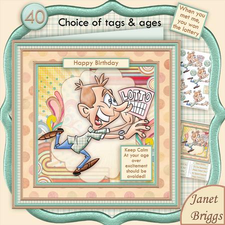 Lottery Winner All Occasions 8x8 Mini Kit, Ages & Decoupage