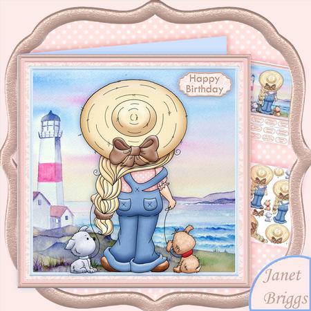 Daydream Izzy 8x8 Birthday Mini Kit & Decoupage