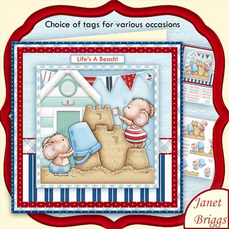Fun in the Sand or Lifes a Beach Mini Kit & Decoupage