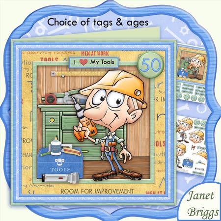 I Love My Power Tools 8x8 DIY Father's Day Birthday Mini Kit