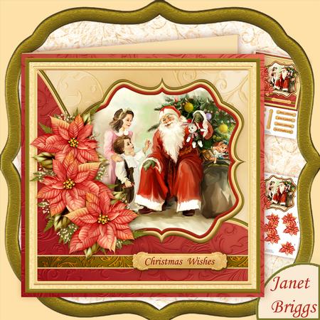 Gifts from Santa Christmas 7.5 Decoupage Mini Kit