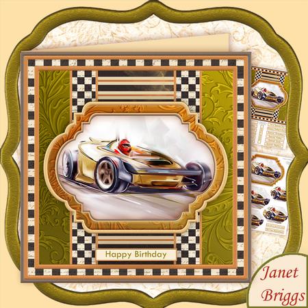 Motor Racing 8x8 Pyramage Mini Kit for Men