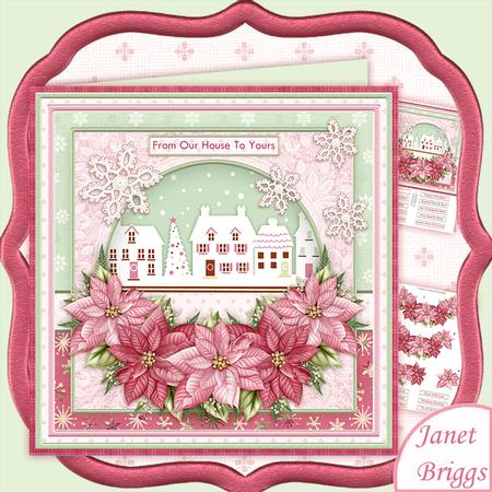 From Our House to Yours Christmas 8x8 Decoupage Mini Kit