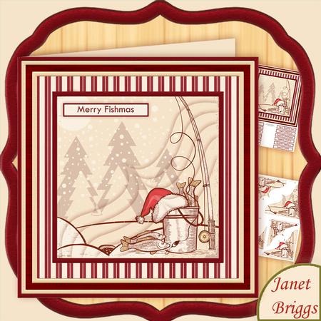 Christmas Fishing Merry Fishmas 8x8 Mini Kit & Pyramage