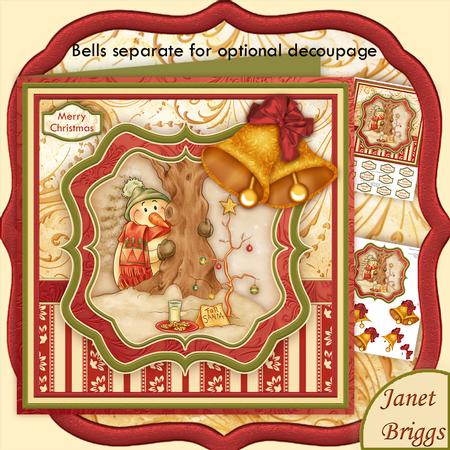 For Santa Christmas 8x8 Mini Kit & Optional Decoupage