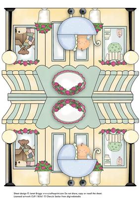 New Baby Boy Shop Shape Card Part 1