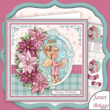 Heavenly Christmas Carol 8x8 Decoupage Mini Kit