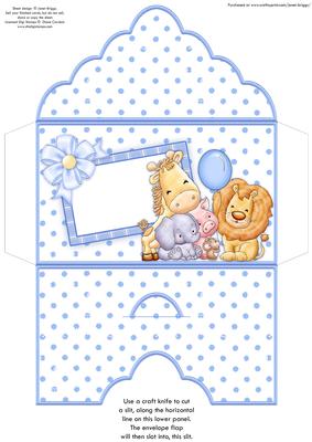 Animal Crew Baby Boy or Boys Birthday Money Wallet