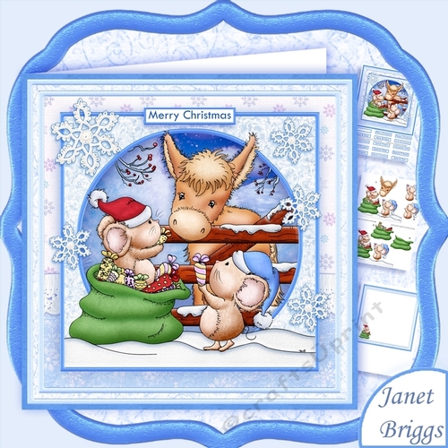 Special Christmas Friendship 8x8 Decoupage Mini Kit