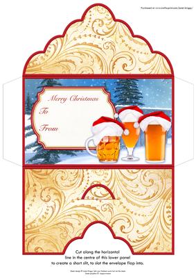 Christmas Money Wallet 3 Cheers for Christmas