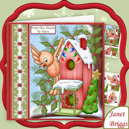 From Our House to Yours Christmas 7.5 Decoupage Mini Kit
