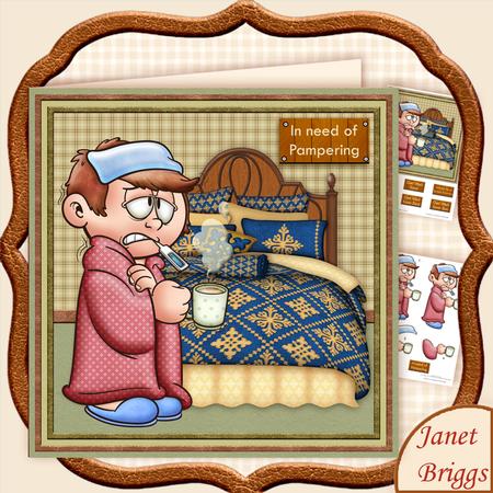 In Need of Pampering 8x8 Get Well Mini Kit