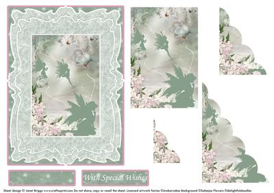 Fairy World Pink & Green Wavy Corner Stacker