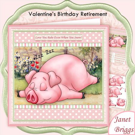 Snoring Babe Valentines Birthday Retirement 8x8 Mini Kit