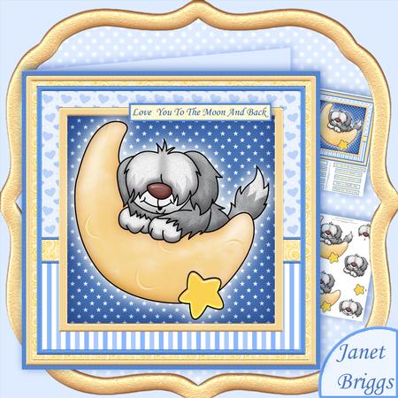 Love You to the Moon and Back Sheepdog Mini Kit