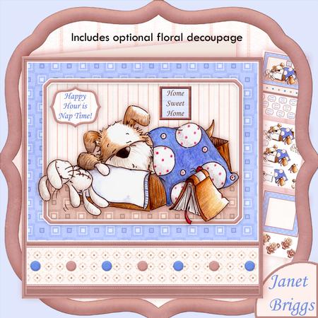 Happy Hour is Nap Time Bella 7.5 Decoupage Mini Kit