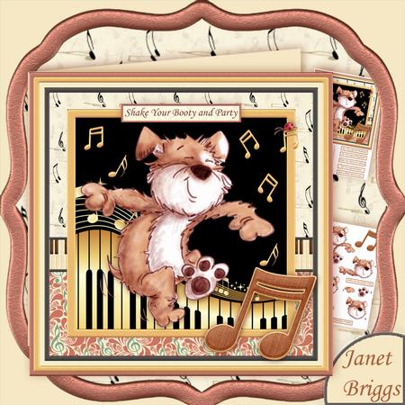 Shake Your Booty & Party 8x8 Decoupage Mini Kit