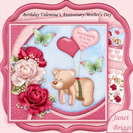 Just Dropping by 7.5 Decoupage Mini Kit All Occasions