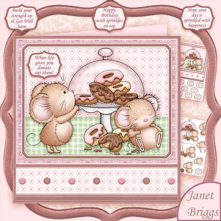 Doughnuts & Sprinkles 7.5 Decoupage Mini Kit All Occasions