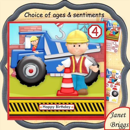 Dumper Truck 7.5 Decoupage Mini Kit for Boys or Men